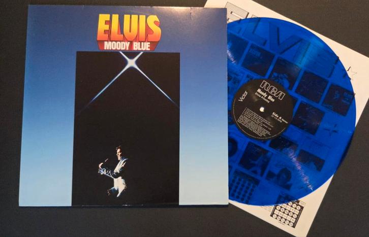 Elvis Presley LP,  Moody Blue,  blue vinyl, 2017, Cd's en Dvd's, Vinyl | Pop, Gebruikt, 1960 tot 1980, 12 inch, Ophalen of Verzenden