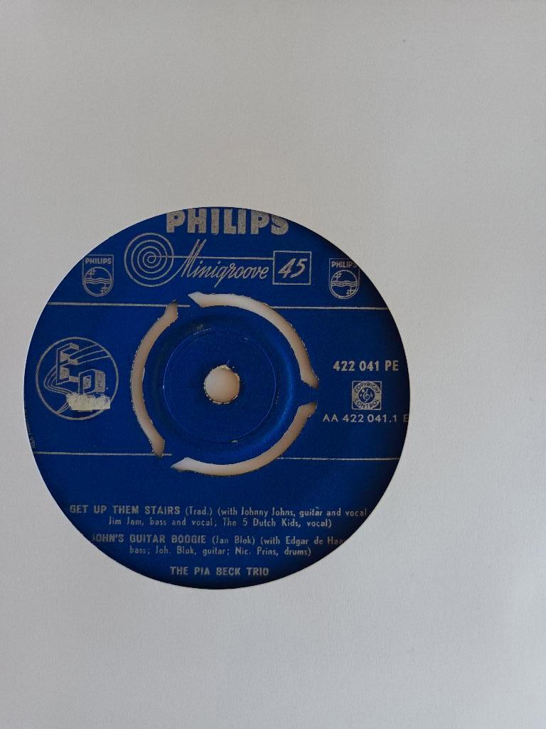 Pia Beck Trio  (EP Philips 422 041), Overige formaten, Ophalen of Verzenden, Zo goed als nieuw, 1940 tot 1960