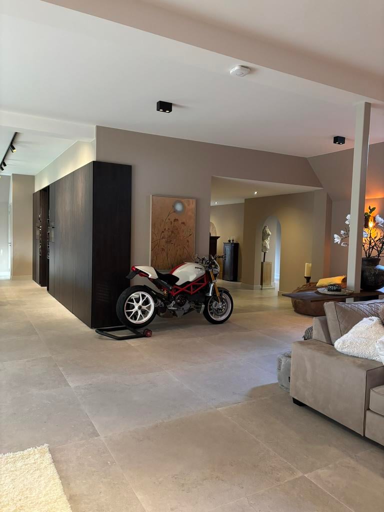 Keramische Tegels 100x100 Taupe Betonlook– Restpartij >110m², 60 cm of meer, Nieuw, Ophalen of Verzenden, 10 m² of meer