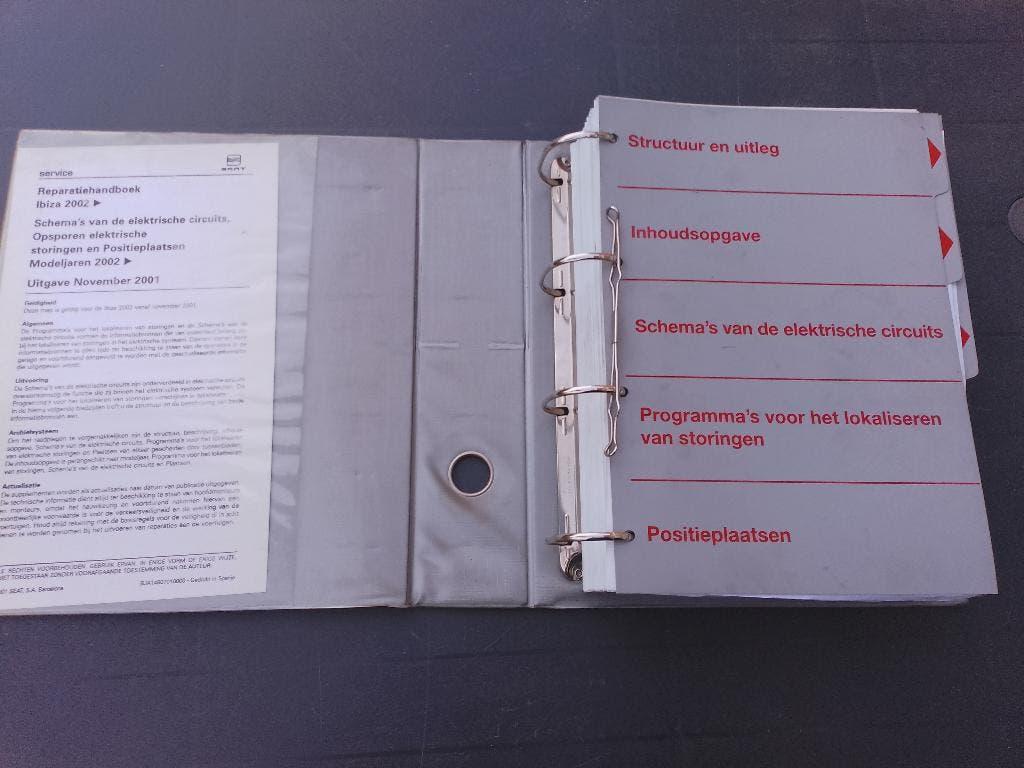 Werkplaatsboek Seat Ibiza 2000-04  stroomschema's storingen, Boeken, Ophalen of Verzenden, Gelezen, Overige merken