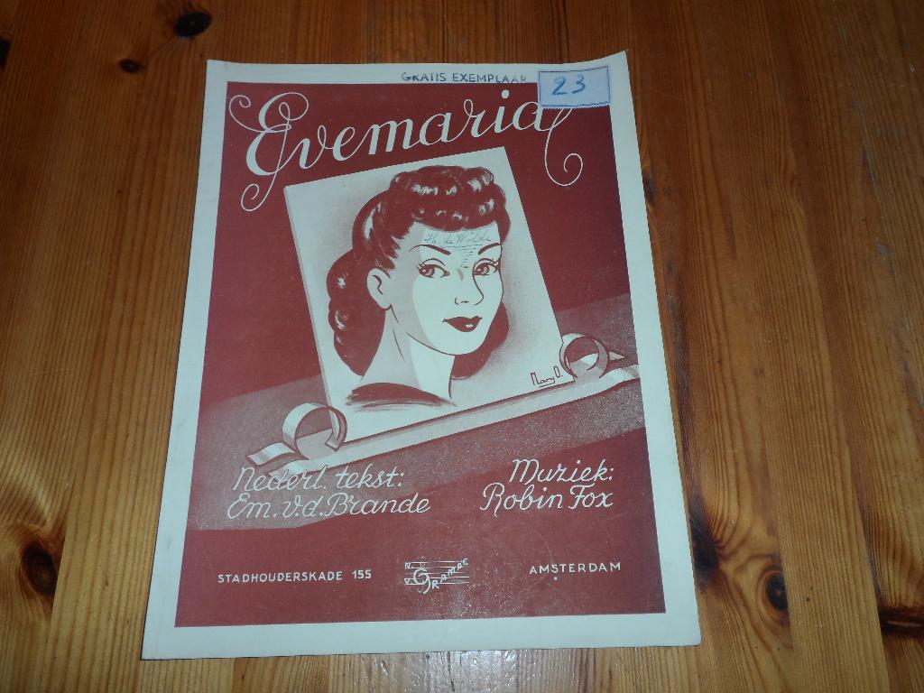 Evemaria - robin fox / francis bay, Accordeon, Gebruikt, Ophalen of Verzenden, Artiest of Componist