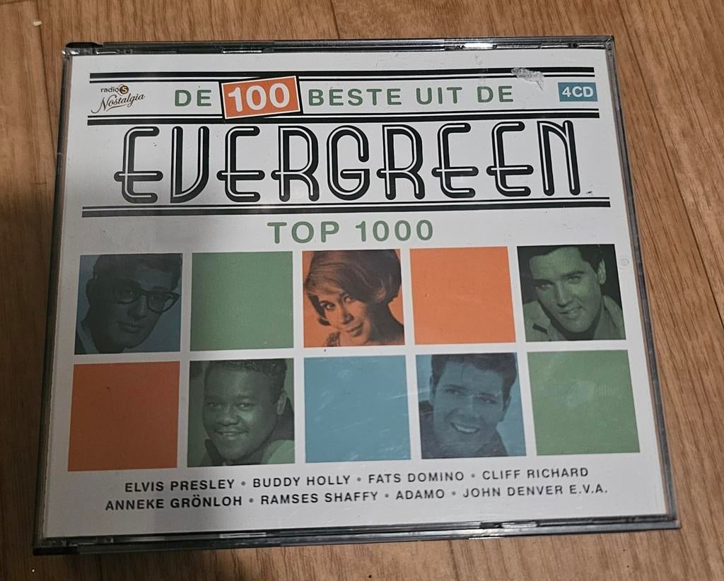 De 100 Beste Uit De  Evergreen Top 1000 (4 Cd Box), Cd's en Dvd's, Cd's | Verzamelalbums, Ophalen of Verzenden, Zo goed als nieuw