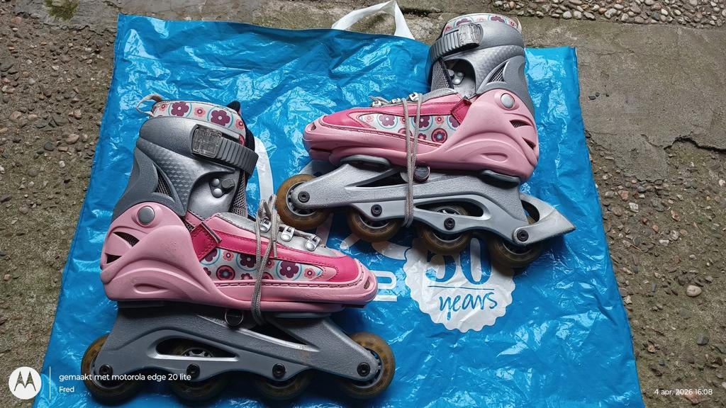 Skeelers meisje roze, verstelbaar maat 34-37, Ophalen of Verzenden, Verstelbaar, Gebruikt, Kinderen