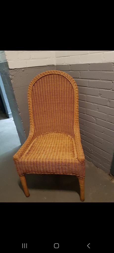 Rieten eetkamer stoelen, Tuin en Terras, Ophalen, Rotan
