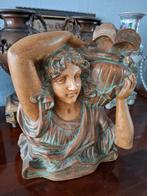 Vintage gips beeld vrouw met kruik jaren '60/'70, Ophalen of Verzenden