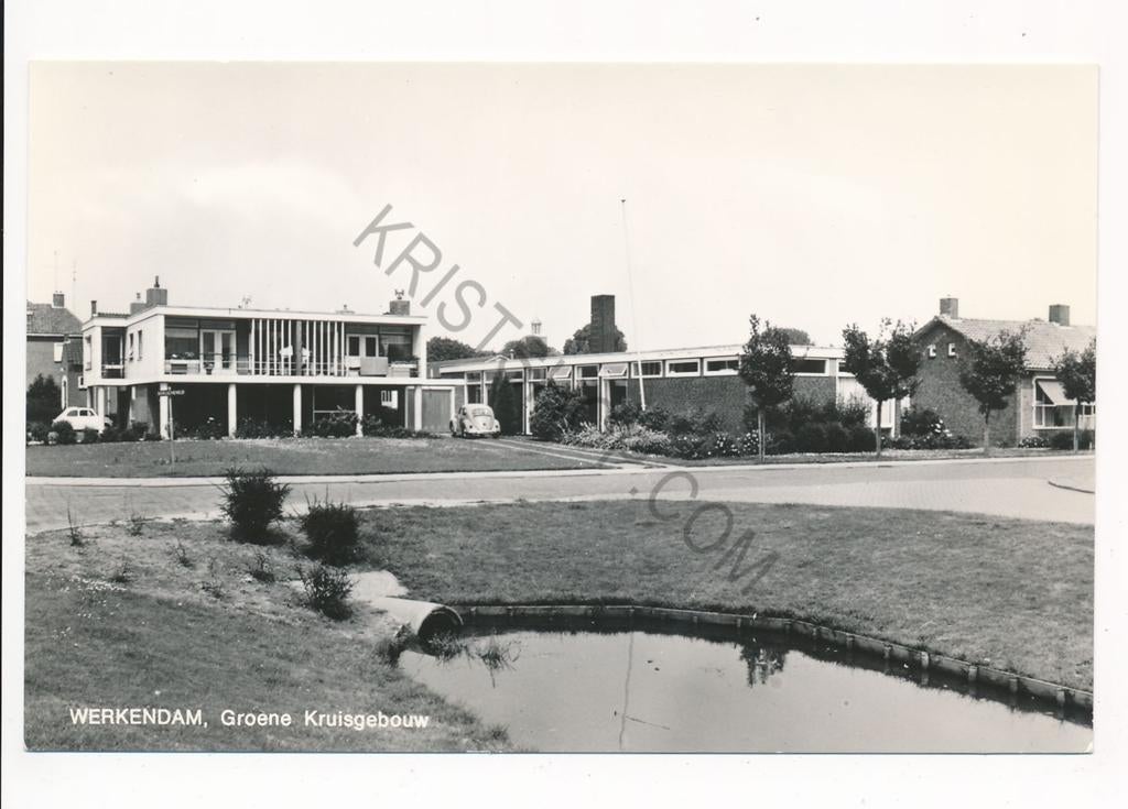 Werkendam - Groene Kruisgebouw [KRST003-5108, Verzamelen, Verzenden, 1960 tot 1980, Ongelopen, Zuid-Holland