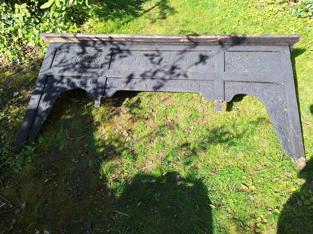 Sidetable tafel India houtsnijwerk, Ophalen