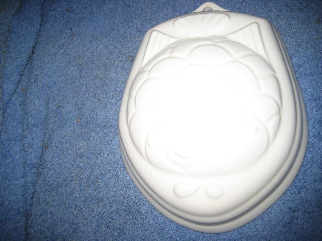 Witte bakvorm/puddingvorm met vis, Overige typen, Ophalen of Verzenden, Zo goed als nieuw, Wit