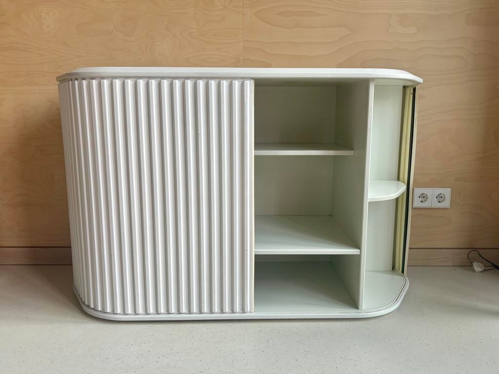 Pastoe Amsterdammer tv kast – wit – design -132 cm br, Ophalen, Gebruikt, 100 tot 150 cm, Minder dan 100 cm