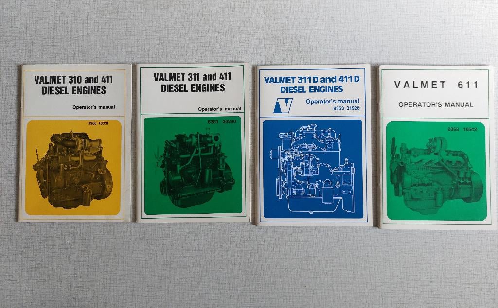 4 VALMET Operator's Manual - 310; 311; 311D; 411; 411D; 611, Ophalen of Verzenden, Zo goed als nieuw