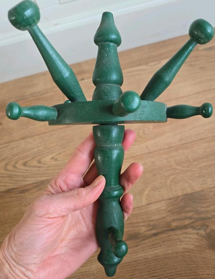 Vintage groen kapstokje, Verzamelen, Religie, Ophalen of Verzenden