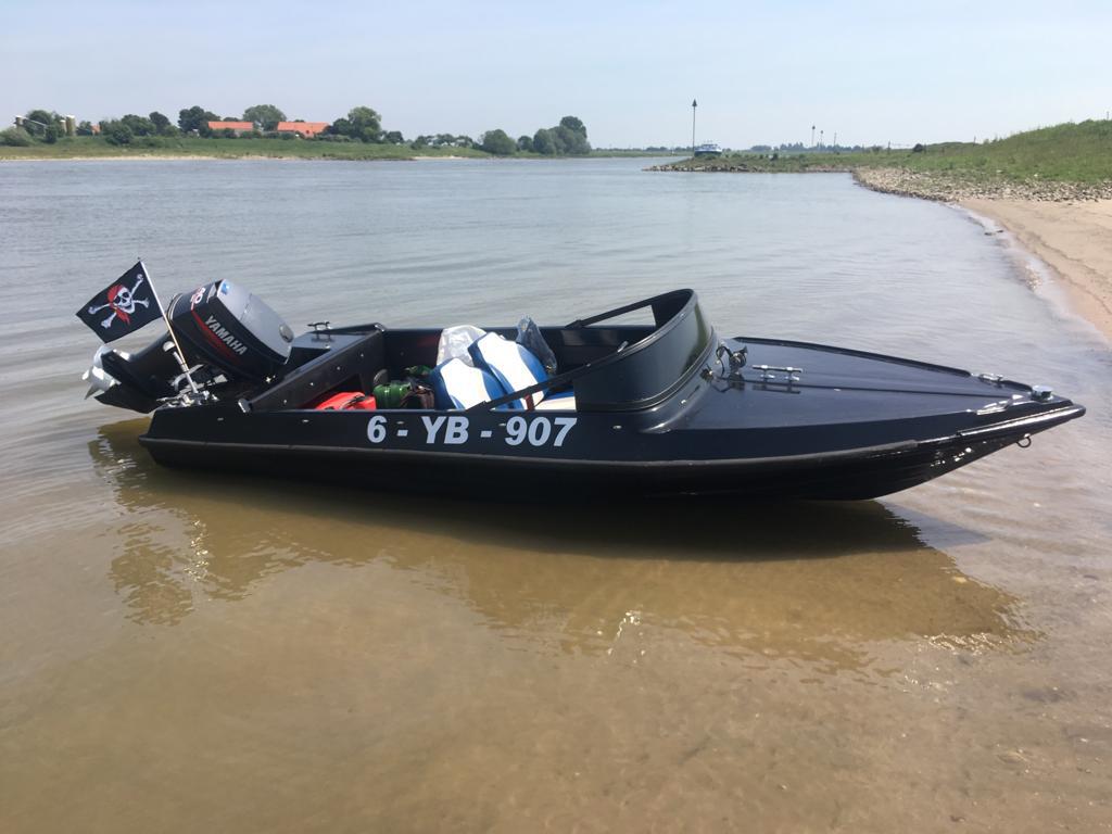 Speedboot met Yamaha 40 PK motor + trailer, Ophalen, Gebruikt, Minder dan 70 pk, 3 tot 6 meter