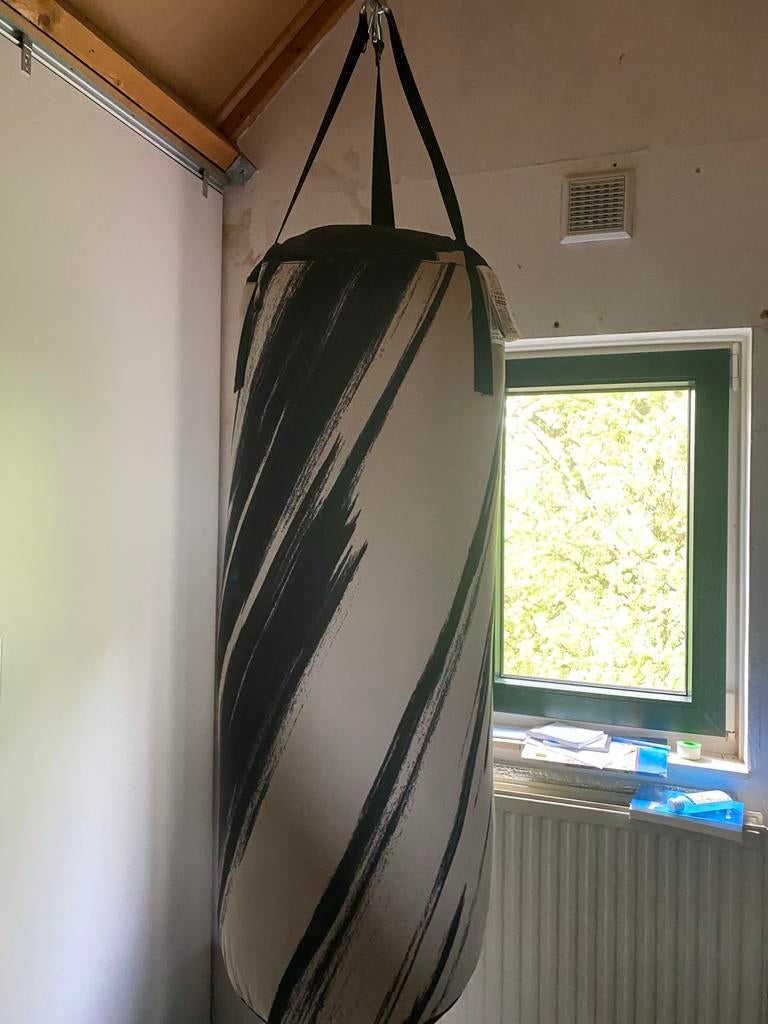 Bokszak met handschoenen, Sport en Fitness, Boksen, Ophalen, Zo goed als nieuw, Bokszak