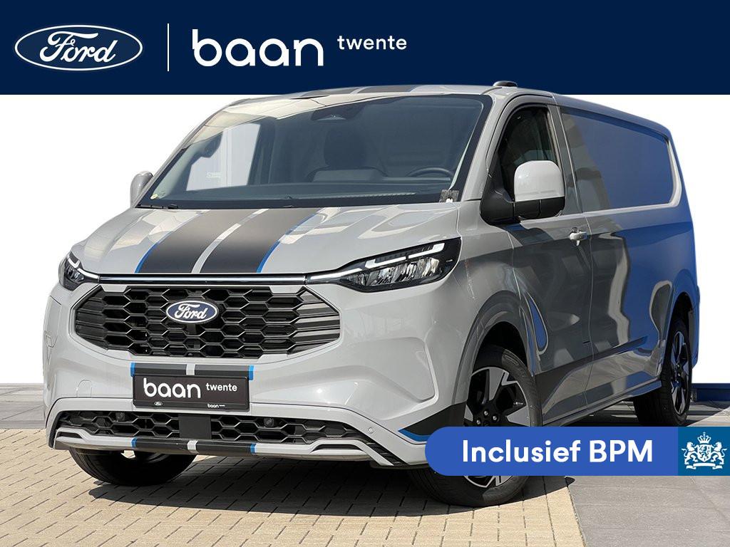 Ford Transit Custom 320 2.5 PHEV L2H1 Sport | Trekhaak | Cam, 12 maanden, 232 pk, Zwart, 4 cilinders