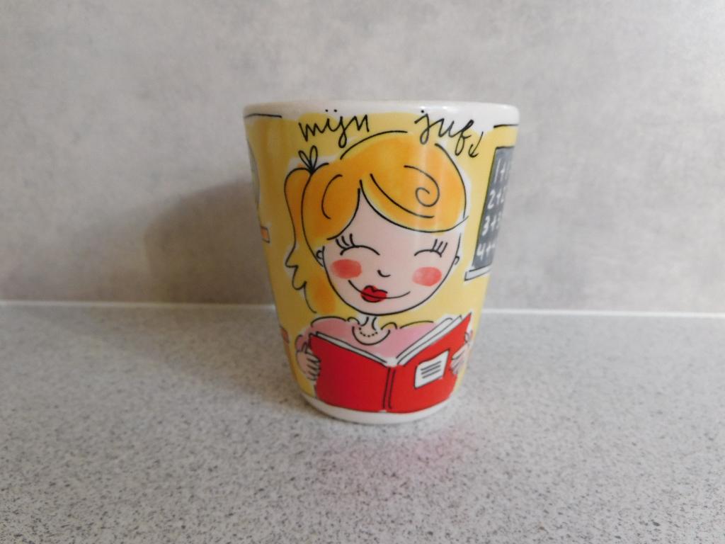 Mok 11,5x10 cm. Mijn Juf.. Made with Love Blond Amsterdam, Blond Amsterdam, Ophalen of Verzenden, Zo goed als nieuw, Kop(pen) en/of Schotel(s)