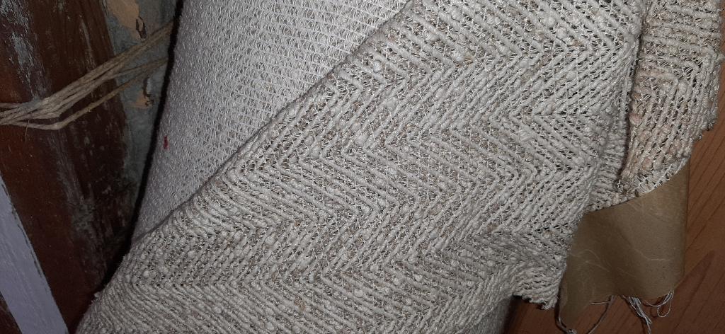 Rol stof met visgraatmotief, Hobby en Vrije tijd, Stoffen en Lappen, Ophalen, Overige kleuren, 120 cm of meer, Katoen