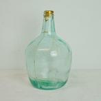 Vintage glazen flessen - Grote groene Demijohn, Antiek en Kunst, Ophalen