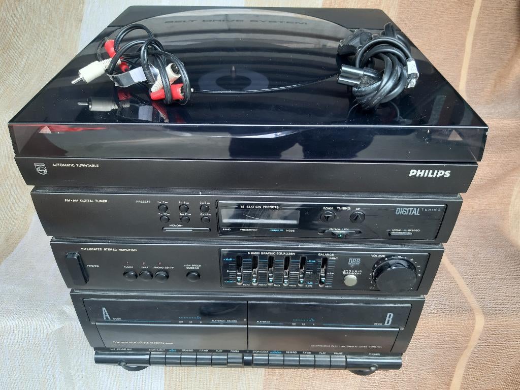 Philips Hifi stereo set type: F 1385/31, Ophalen, Gebruikt, Tuner of Radio, Philips
