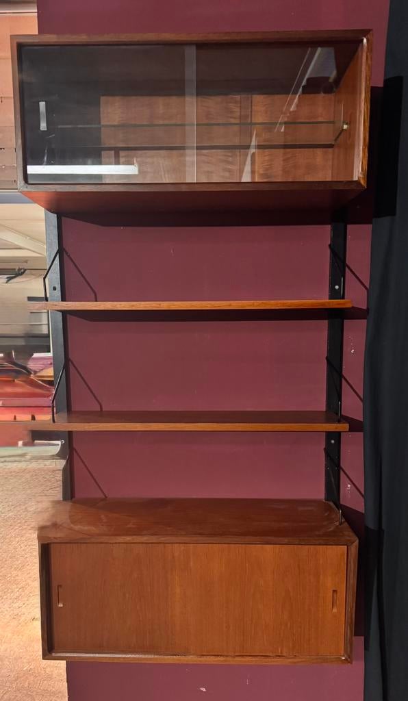 Poul Cadovius by Royal System vintage modulair wandsysteem, Huis en Inrichting, Kasten | Wandmeubels, Zo goed als nieuw, 150 tot 200 cm