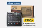 RLaky PM5306USB 4-Kanaals Mengpaneel - Nieuw in Doos, Ophalen of Verzenden, Nieuw, Minder dan 5 kanalen