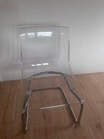 4x IKEA krukken - transparant en metaal, Huis en Inrichting, Stoelen, Ophalen, Kunststof, Gebruikt, Overige kleuren