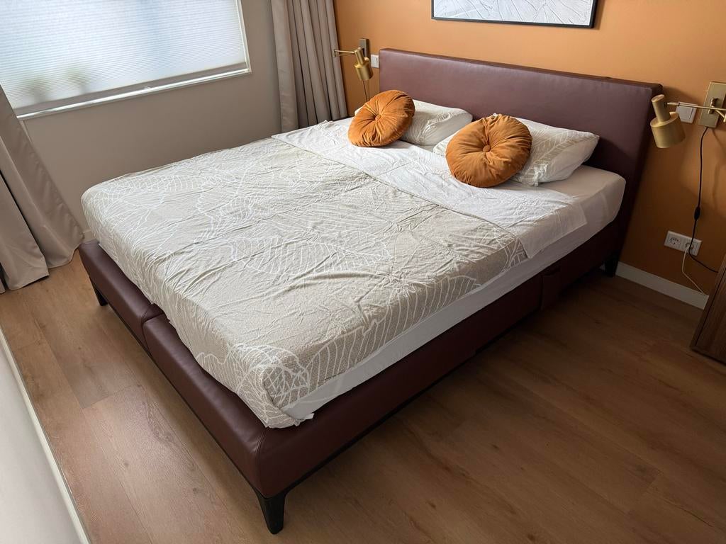 Auping Criade elektrische boxspring 180x210, Ophalen, Gebruikt, Tweepersoons