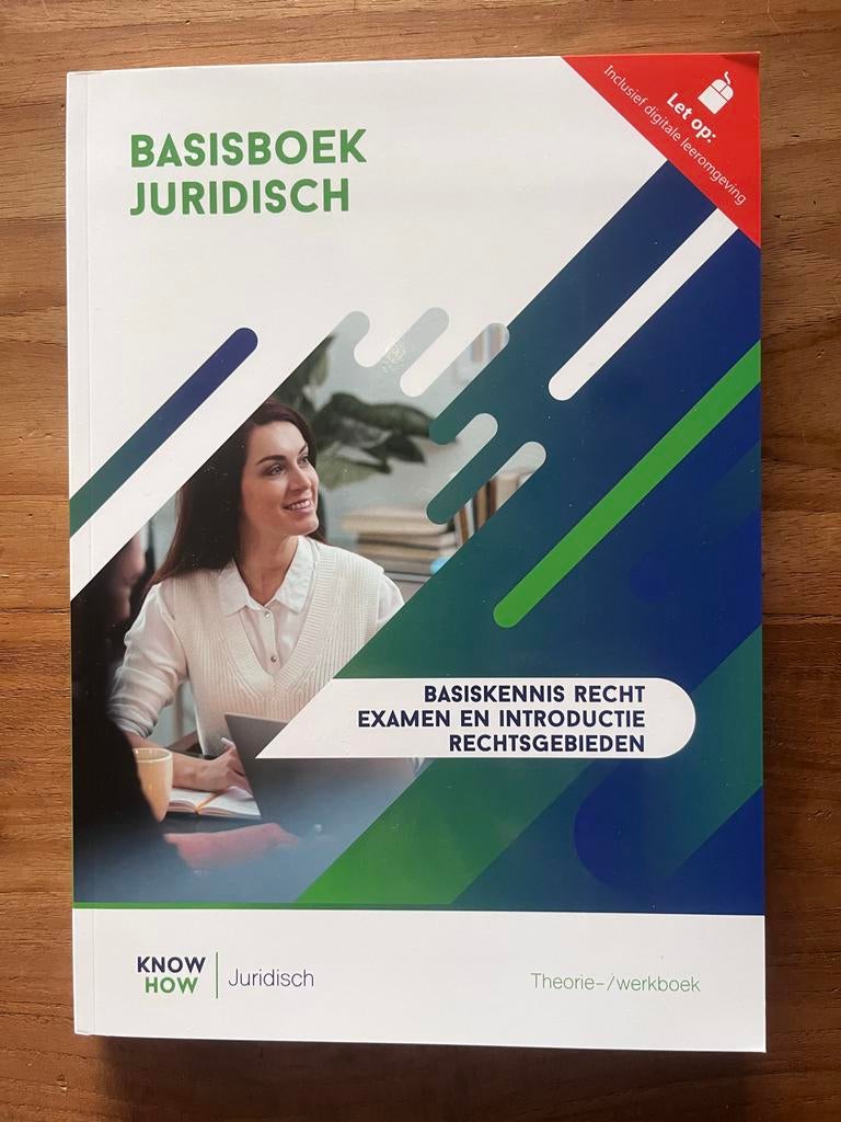 MBO Basisboek Juridisch - Basiskennis Recht, Boeken, Ophalen of Verzenden, Gamma, Zo goed als nieuw, MBO