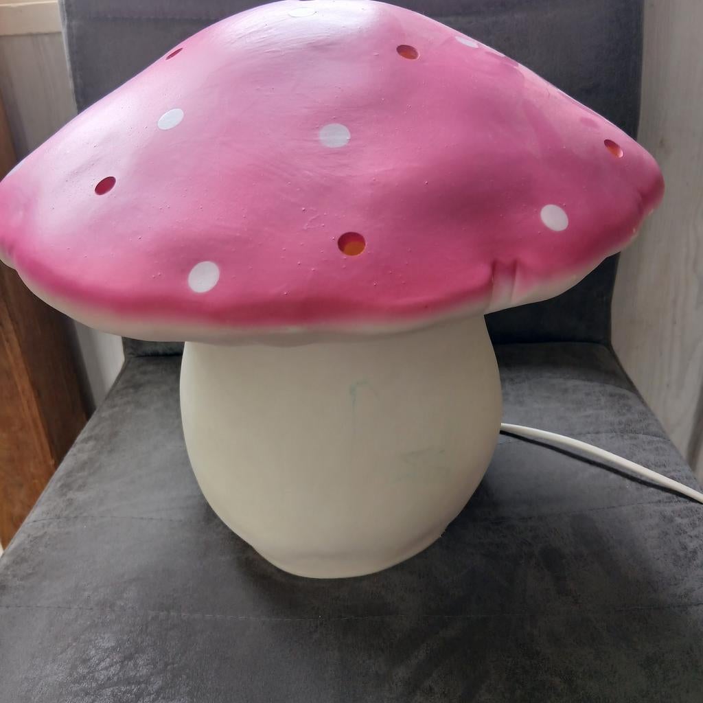 Grote roze Heico design lamp,  kinderlamp, Ophalen of Verzenden