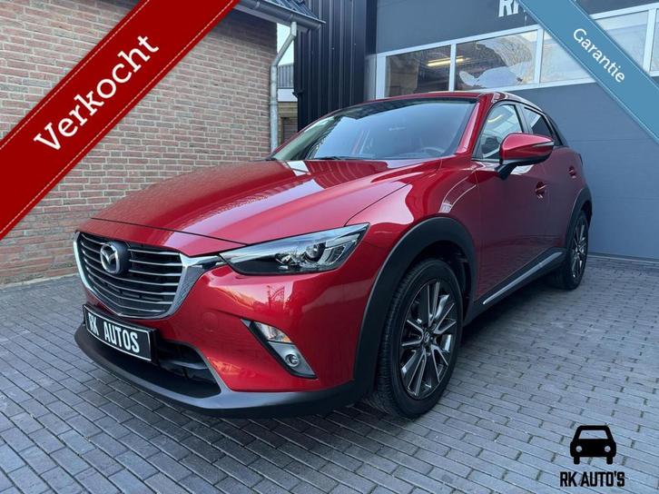 Mazda CX-3 2.0 SkyActiv-G 120 SkyLease GT / Trekhaak / Leder, Auto's, Mazda, Bedrijf, Te koop, CX-3, ABS, Achteruitrijcamera, Airbags