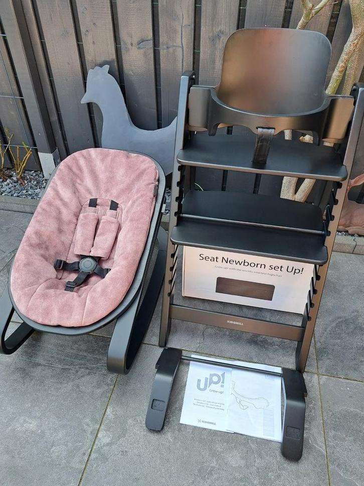 Kidsmill up! meegroeistoel: Newborn & Babyset & Wipstoel, Kinderen en Baby's, Kinderstoelen, Gebruikt, Meegroeistoel, Aanschuifbaar