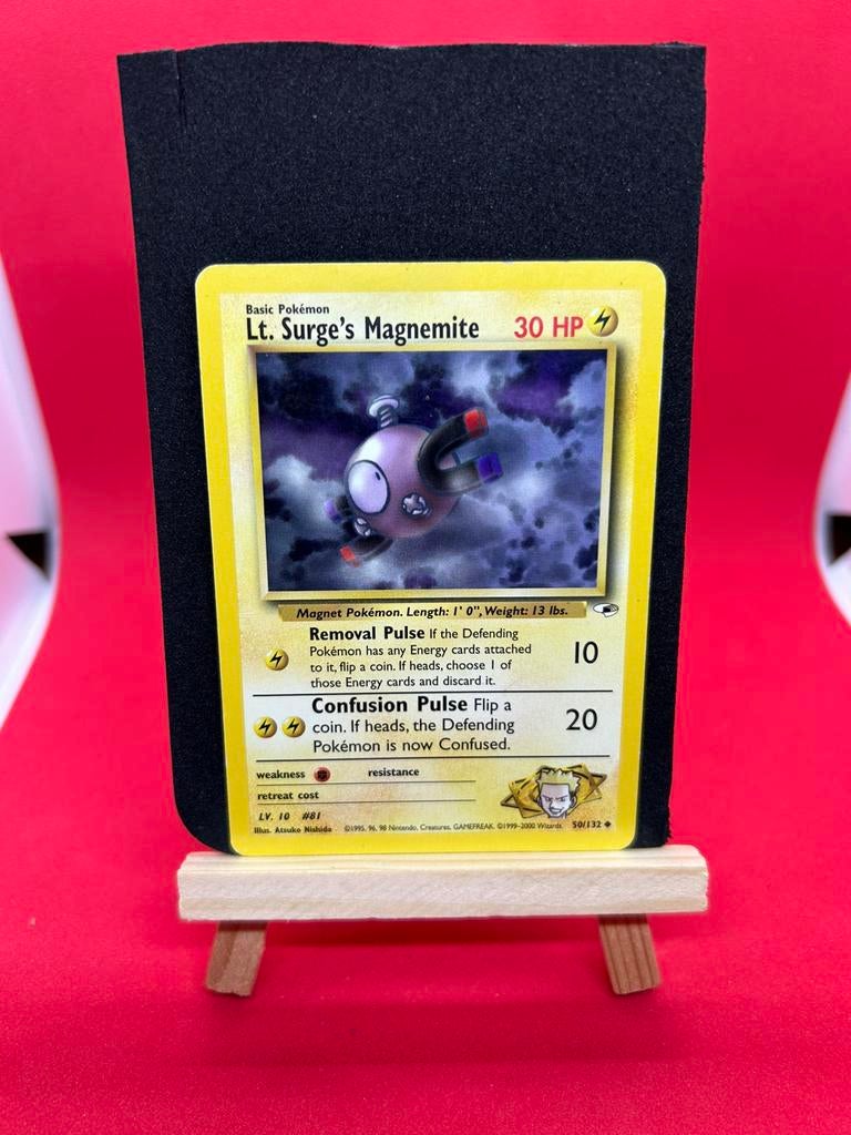 Pokemon Lt Surge Magnemite 50/132 Gym Heroes, Ophalen of Verzenden, Zo goed als nieuw