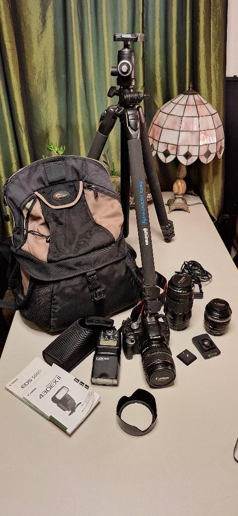 Canon 500D,complete set, Ophalen of Verzenden, Gebruikt