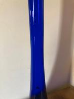 T.K. mooie blauwe vintage vloervaas van 78 cm hoog, Gebruikt, 50 tot 75 cm, Blauw, Ophalen of Verzenden