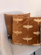Kussens- sierkussens- bruin- koper- goud, Huis en Inrichting, Ophalen, Zo goed als nieuw, Bruin, Vierkant