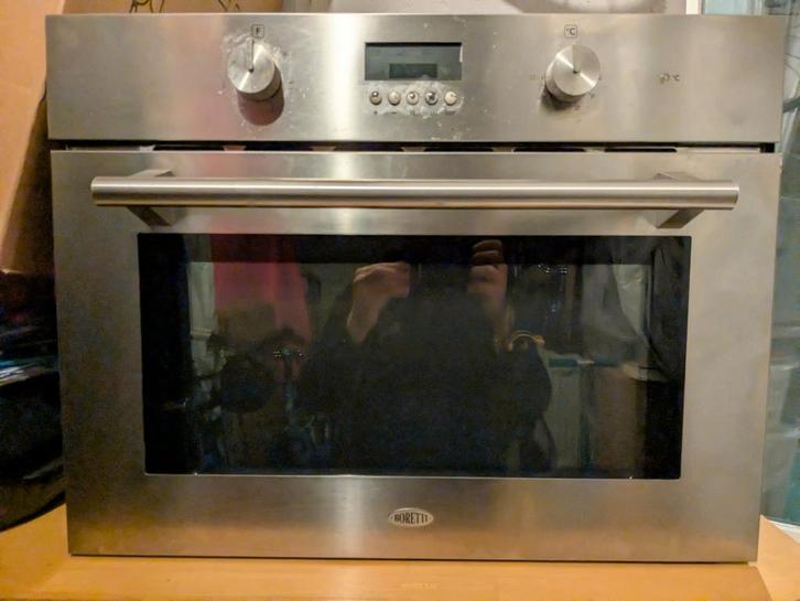 Boretti Combi Magnetron Oven - Inbouw RVS, Witgoed en Apparatuur, Ovens, Gebruikt, 45 tot 60 cm, Ophalen