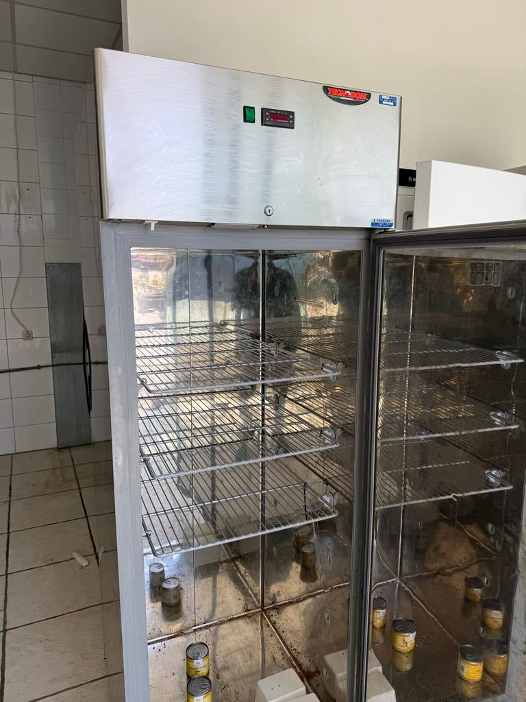 Tecnodom Professionele Vriezer - RVS Vrieskast, Witgoed en Apparatuur, Vriezers en Diepvrieskisten, Gebruikt, 160 cm of meer, Ophalen