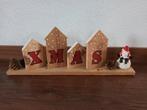 Kerstversiering kerst versiering houten plank letters xmas, Diversen, Kerst, Ophalen of Verzenden, Gebruikt
