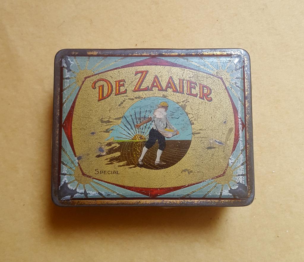 Antiek Blik "De Zaaier", Verzamelen, Ophalen of Verzenden, Gebruikt, Overige, Overige merken