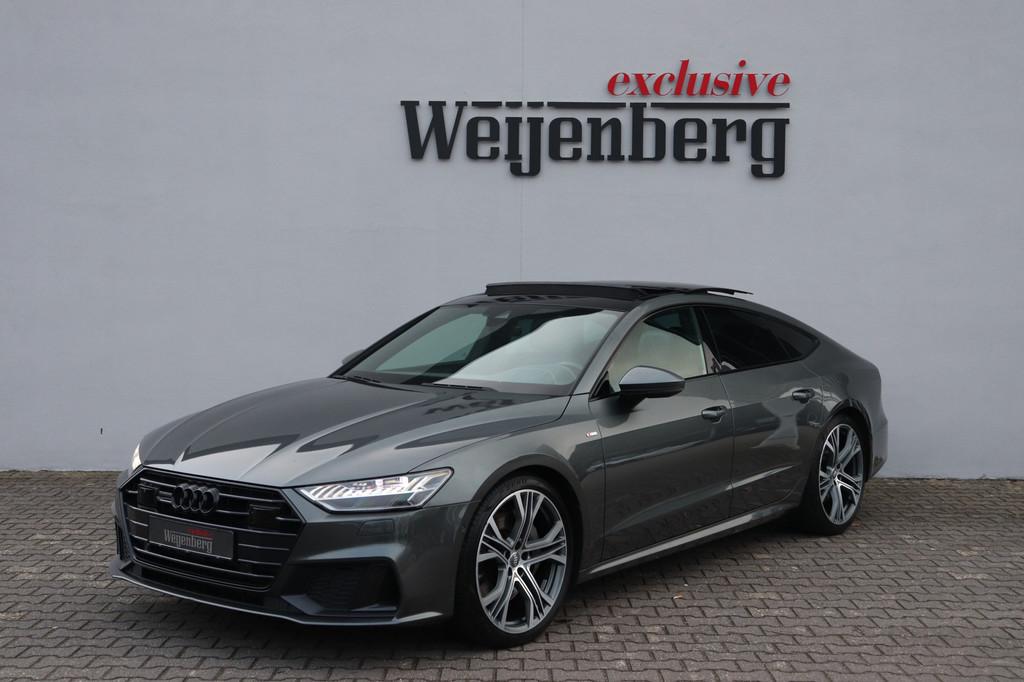 Audi A7 Sportback 55 TFSI V6 Quattro S-line Luchtv. 4WS Pano, Auto's, 12 maanden, Gebruikt, Euro 6, 2995 cc
