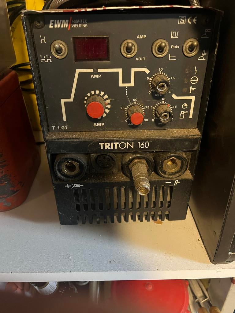 EWM Triton 160 TIG Lasapparaat - met toebehoren Gebruikt, Ophalen of Verzenden, Gebruikt, Minder dan 150 ampère, Tig
