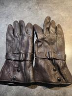 Leren handschoenen met bontvoering, Ophalen of Verzenden, Zo goed als nieuw, Zwart