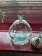 Grote decoratieve glazen fles / vaas, Huis en Inrichting, Woonaccessoires | Vazen, Gebruikt, Ophalen of Verzenden, Glas, Minder dan 50 cm