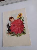 JONGEN. MET PARASOL. BIJ ZONNEBLOEM, Ophalen of Verzenden, Kinderen