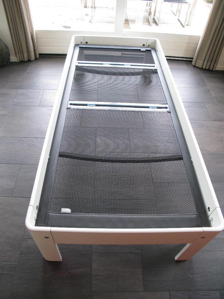 Auping auronde 90x210 , hoog model, Huis en Inrichting, Slaapkamer | Bedden, Gebruikt, Tweepersoons, 90 cm, 210 cm, Hout, Wit