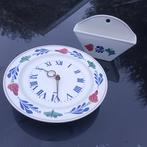 villeroy & Boch boerenbont Boch klok en koffiefilterhouder, Overige typen, Ophalen of Verzenden, Zo goed als nieuw, Aardewerk