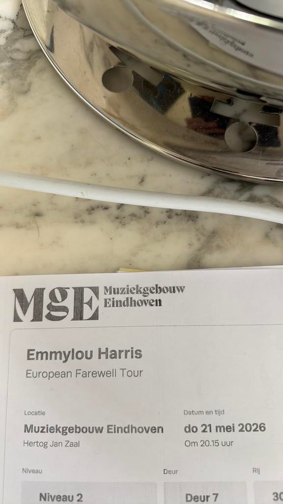 Concertkaartje Emmylou Harris 21 mei 2026, Eén persoon, Mei