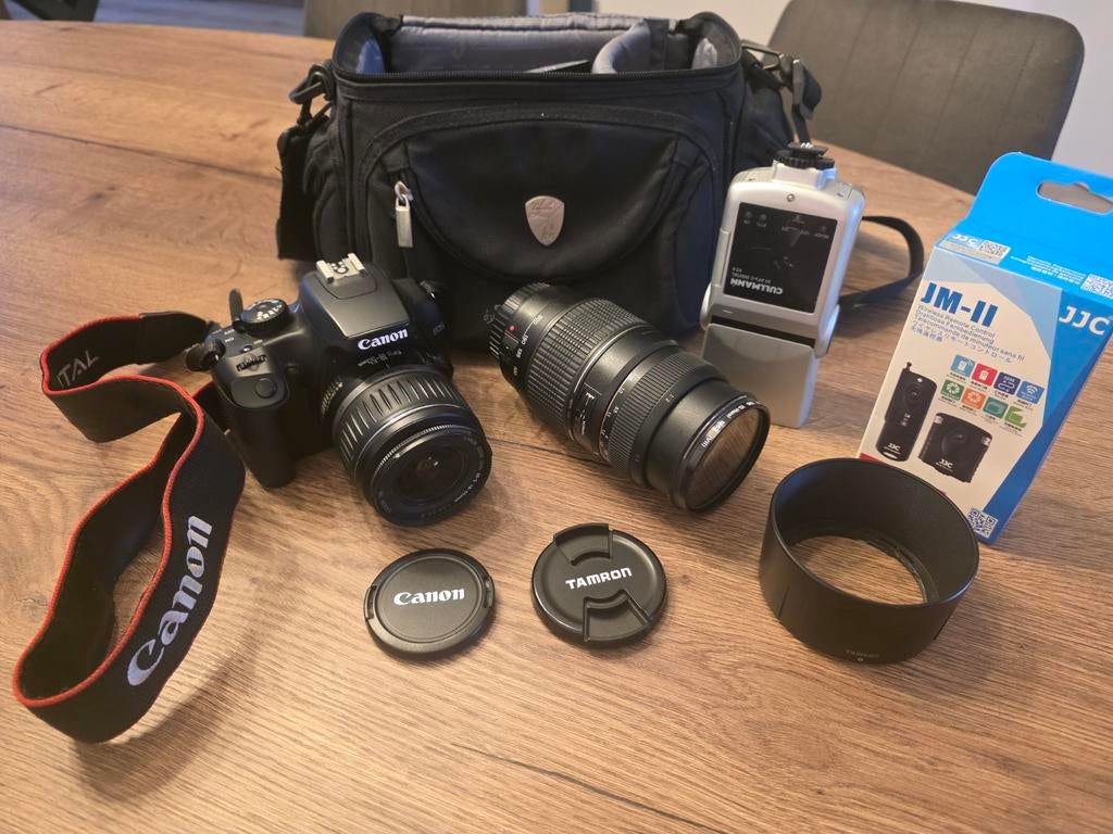 Complete Canon EOS 1000D Spiegelreflex Set, Spiegelreflex, Canon, Ophalen of Verzenden, Zo goed als nieuw