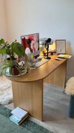 Oak Wood Desk, Huis en Inrichting, Bureaus, Ophalen, Zo goed als nieuw