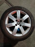 16 inch aluminium velgen met zomerbanden voor Peugeot 307, Ophalen, Gebruikt, 16 inch, Banden en Velgen