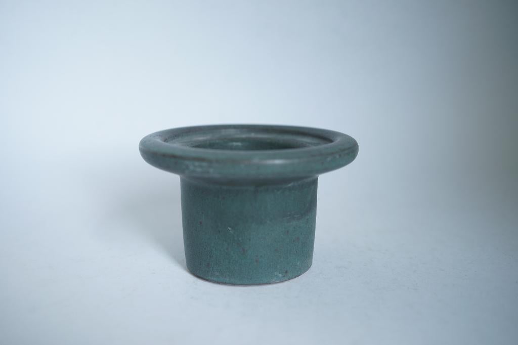 vintage keramiek ciro 05-7 vaas groen lore beesel., Ophalen of Verzenden